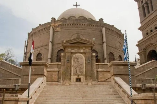 Ben Ezra Synagogue in Old Cairo interior historical Jewish synagogue Egypt