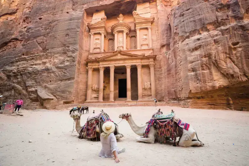 city of Petra in Jordan